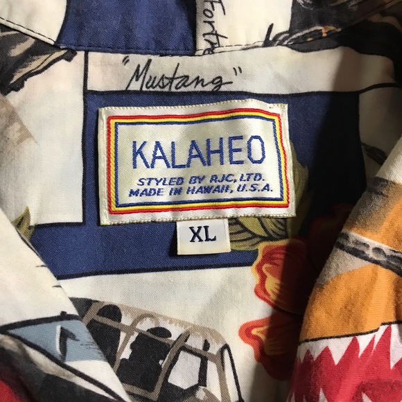 Kalaheo Hawaiian Military Shirt XL Single Stitch - Picture 3 of 9